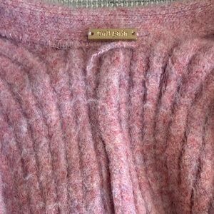 Cult Gaia  Blush Ribbed Knit Sweater